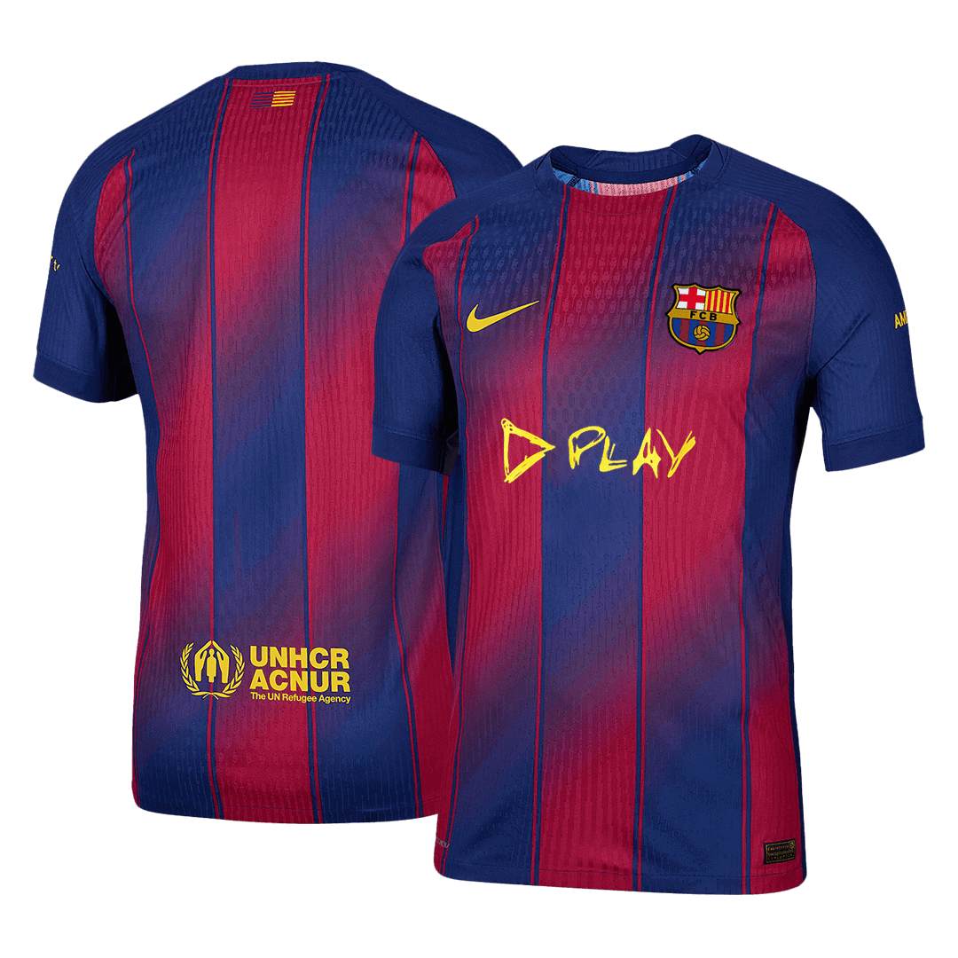 Camiseta Auténtica Barcelona 2025/26 Primera Equipación - Version Jugador