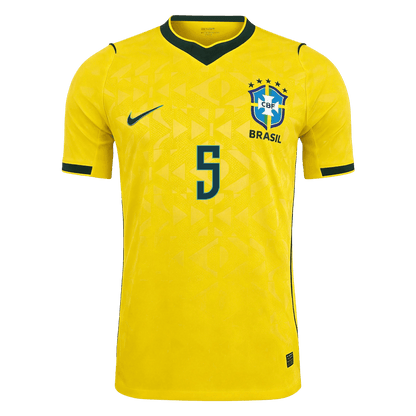 Camiseta Auténtica CASEMIRO #5 Brazil 2026 Primera Equipación Copa del Mundo - Version Jugador