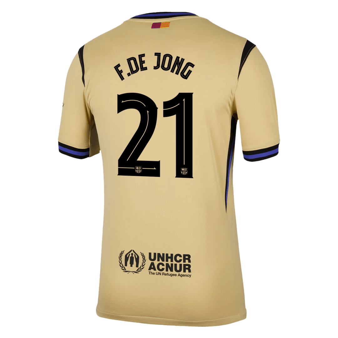 UCL Camiseta F.DE JONG #21 Barcelona 2025/26 Segunda Equipación-Versión Hincha-Camisetas Pasion Shop