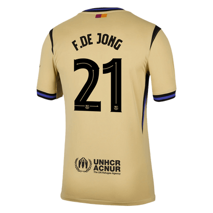 UCL Camiseta F.DE JONG #21 Barcelona 2025/26 Segunda Equipación-Versión Hincha-Camisetas Pasion Shop