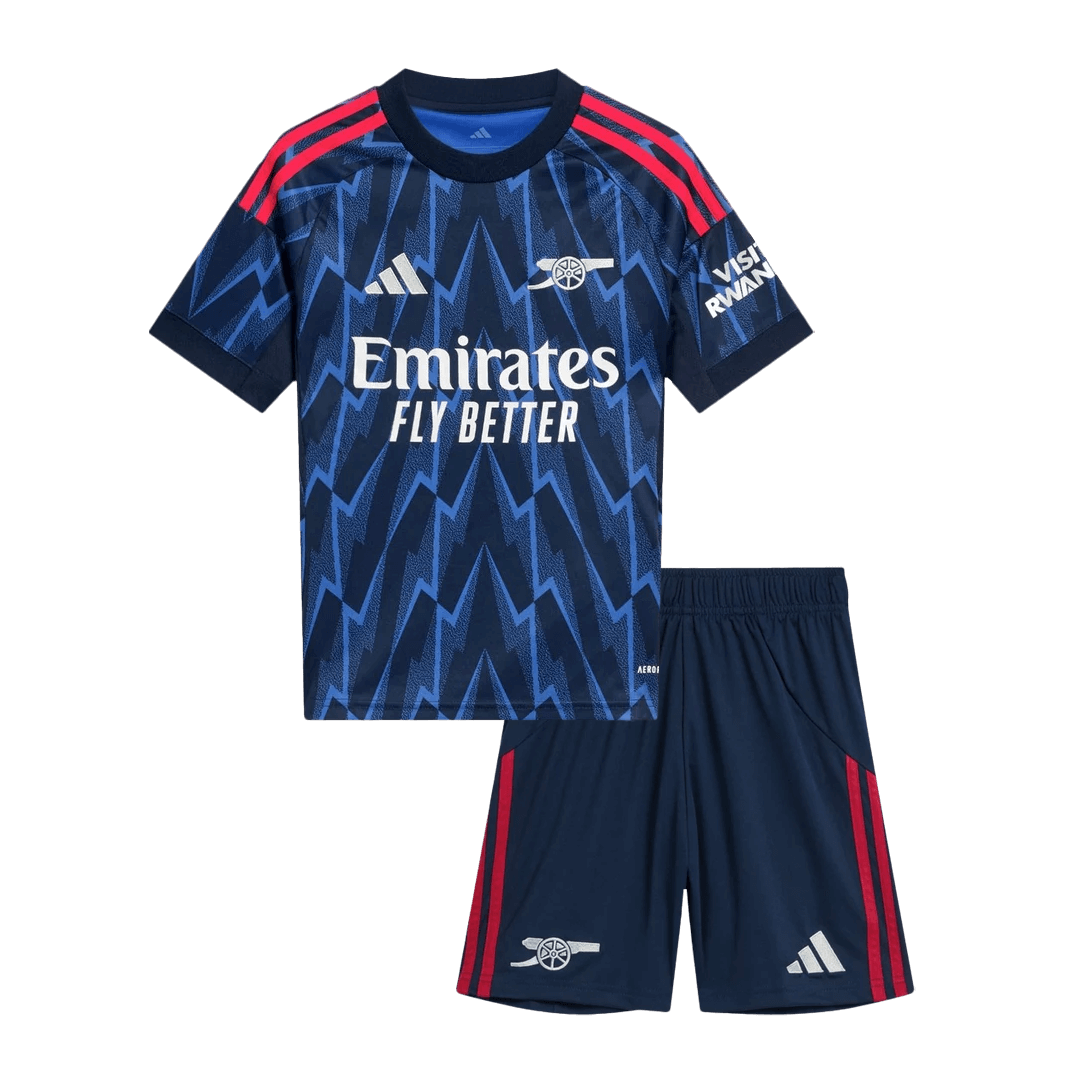 Miniconjunto Arsenal 2025/26 Segunda Equipación Niño camiseta de fútbol