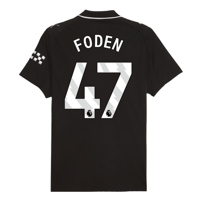 Camiseta Auténtica FODEN #47 Manchester City 2025/26 Segunda Equipación-Versión Jugador-Camisetas Pasion Shop