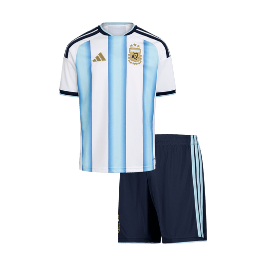 Conjunto Infantil Argentina Copa del Mundo 2026 Primera Equipación camiseta de fútbol