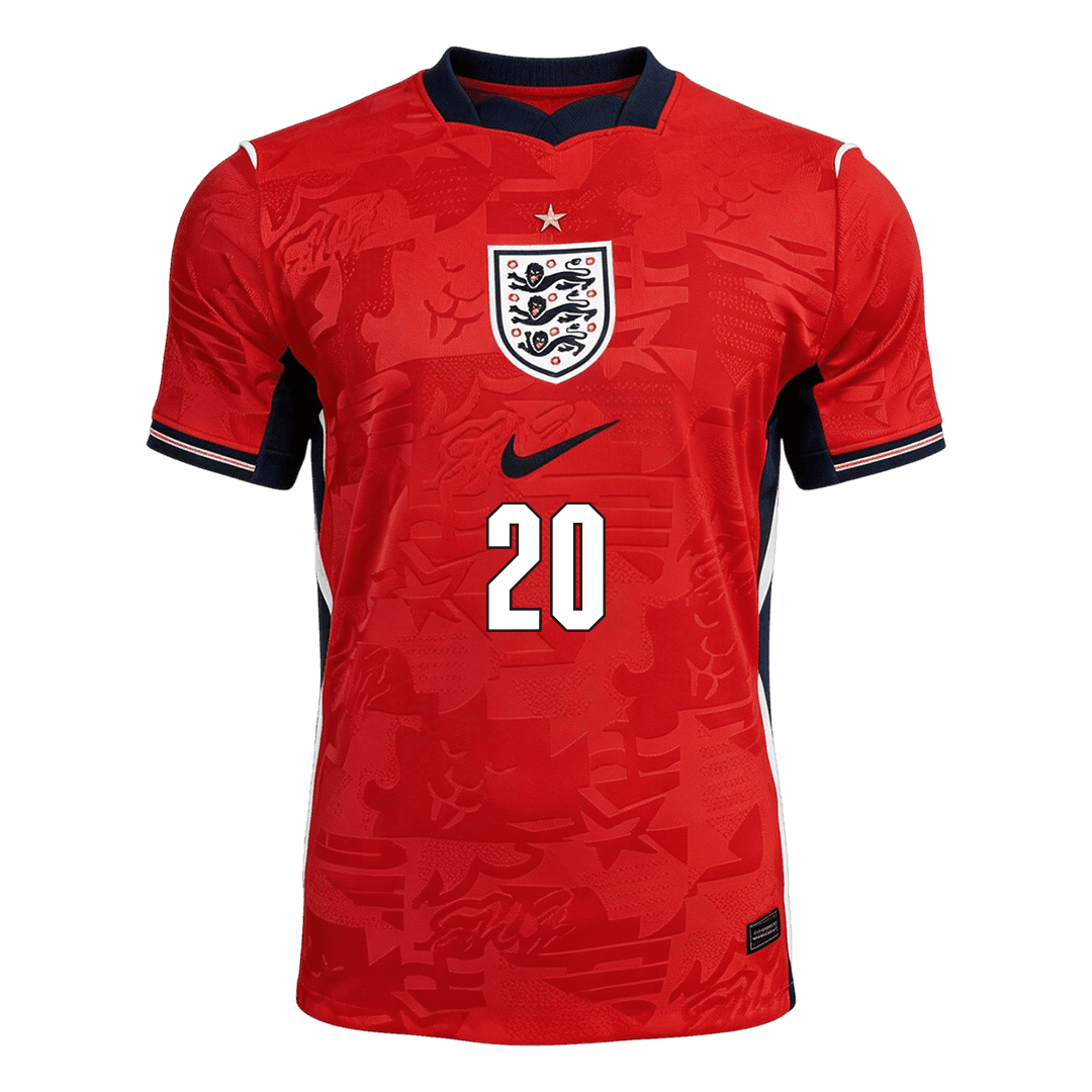 Camiseta PALMER #20 England 2026 Segunda Equipación Copa del Mundo - Versión Hincha