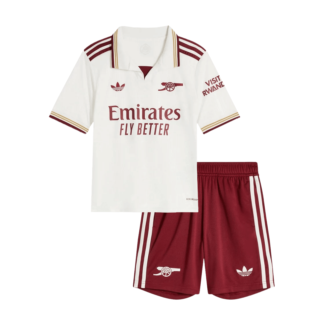 Conjunto Infantil Arsenal 2025/26 Tercera Equipación camiseta de fútbol