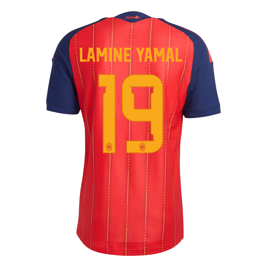 Camiseta Auténtica LAMINE YAMAL #19 Spain 2026 Primera Equipación Copa del Mundo - Version Jugador