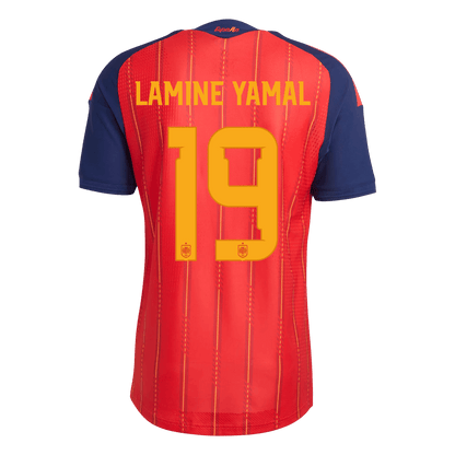 Camiseta Auténtica LAMINE YAMAL #19 Spain 2026 Primera Equipación Copa del Mundo - Version Jugador