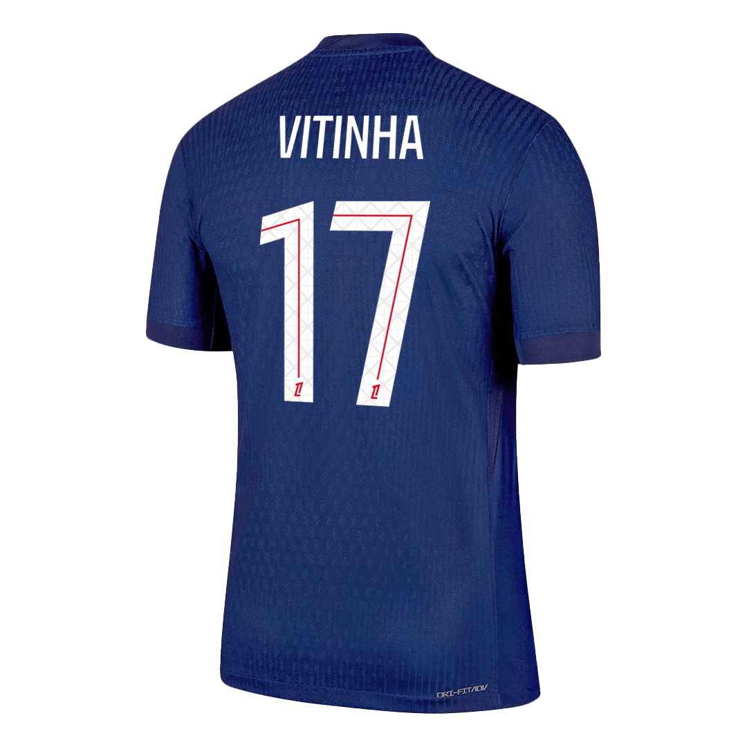 Camiseta Auténtica VITINHA #17 PSG 2025/26 Primera Equipación - Version Jugador