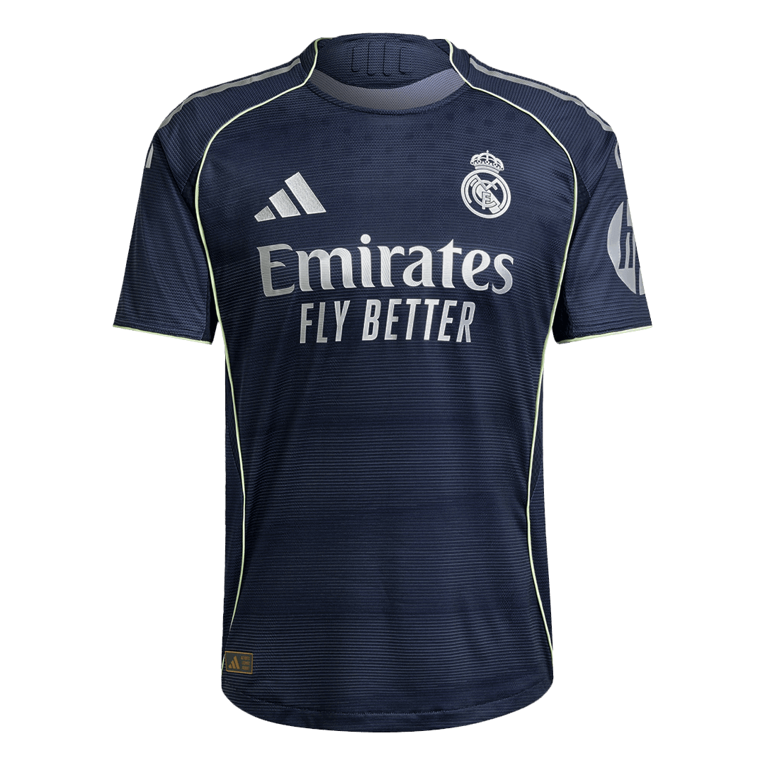 Camiseta Auténtica VINI JR. #7 Real Madrid 2025/26 Segunda Equipación-Versión Jugador