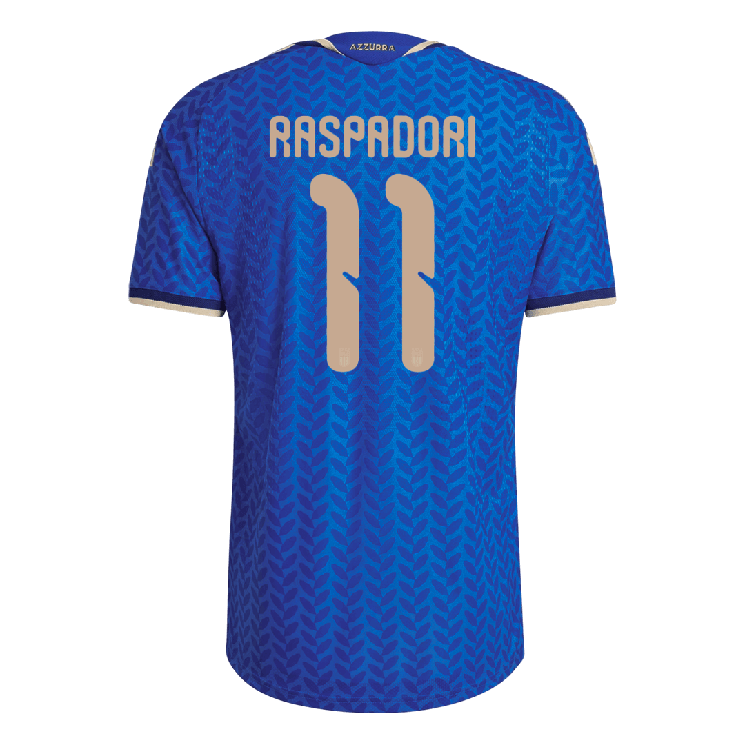 Camiseta Auténtica RASPADORI #11 Italy 2026 Primera Equipación Copa del Mundo - Version Jugador