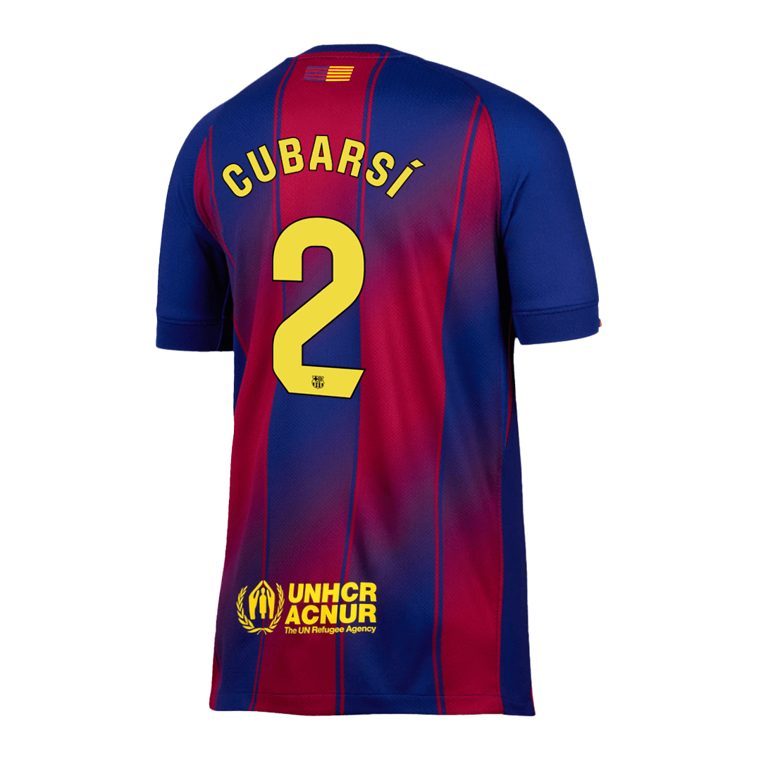 Camiseta CUBARSÍ #2 Barcelona 2025/26 Primera Equipación-Versión Hincha-Camisetas Pasion Shop