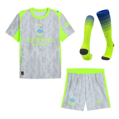 Conjunto Completo Manchester City 2025/26 Tercera Equipación camiseta de fútbol