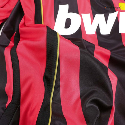 Tricouri Fotbal Vintage AC Milan Acasă 2006/07 Mânecă Lungă