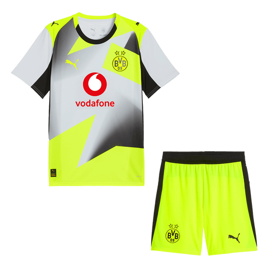 Conjunto Borussia Dortmund 
2025/26 Segunda Equipación camiseta de fútbol