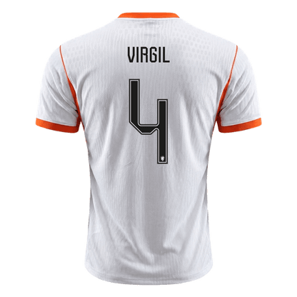 Camiseta Auténtica VIRGIL #4 Netherlands 2026 Segunda Equipación Copa del Mundo - Version Jugador