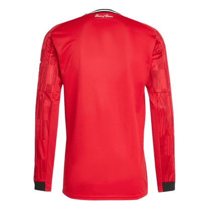 Camiseta Manga Larga Manchester United 2025/26 Primera Equipación-Versión Hincha-Camisetas Pasion Shop