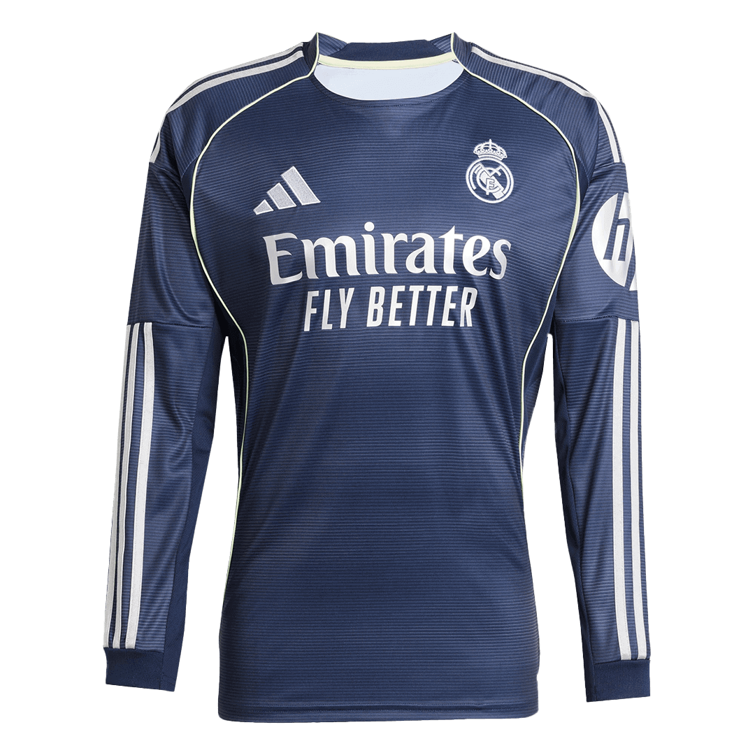 Tricouri Fotbal Real Madrid Deplasare 2025/26 Mânecă Lungă