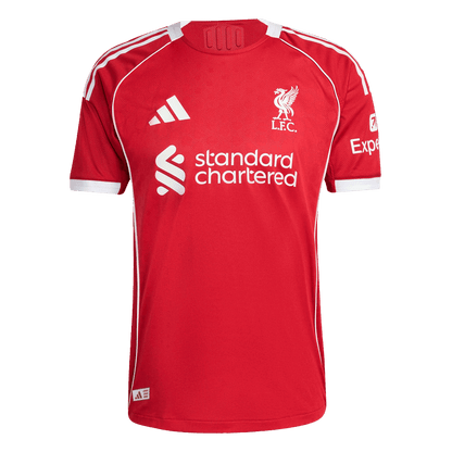 Camiseta Auténtica M.SALAH #11 Liverpool 2025/26 Primera Equipación-Versión Jugador