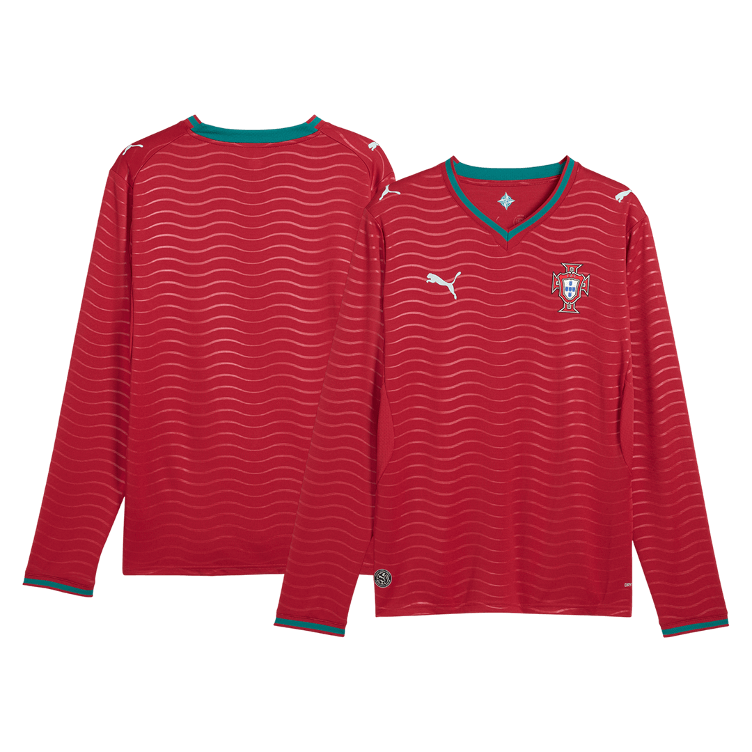 Manga Larga Portugal 2026 Primera Equipación Copa del Mundo - Version Hincha