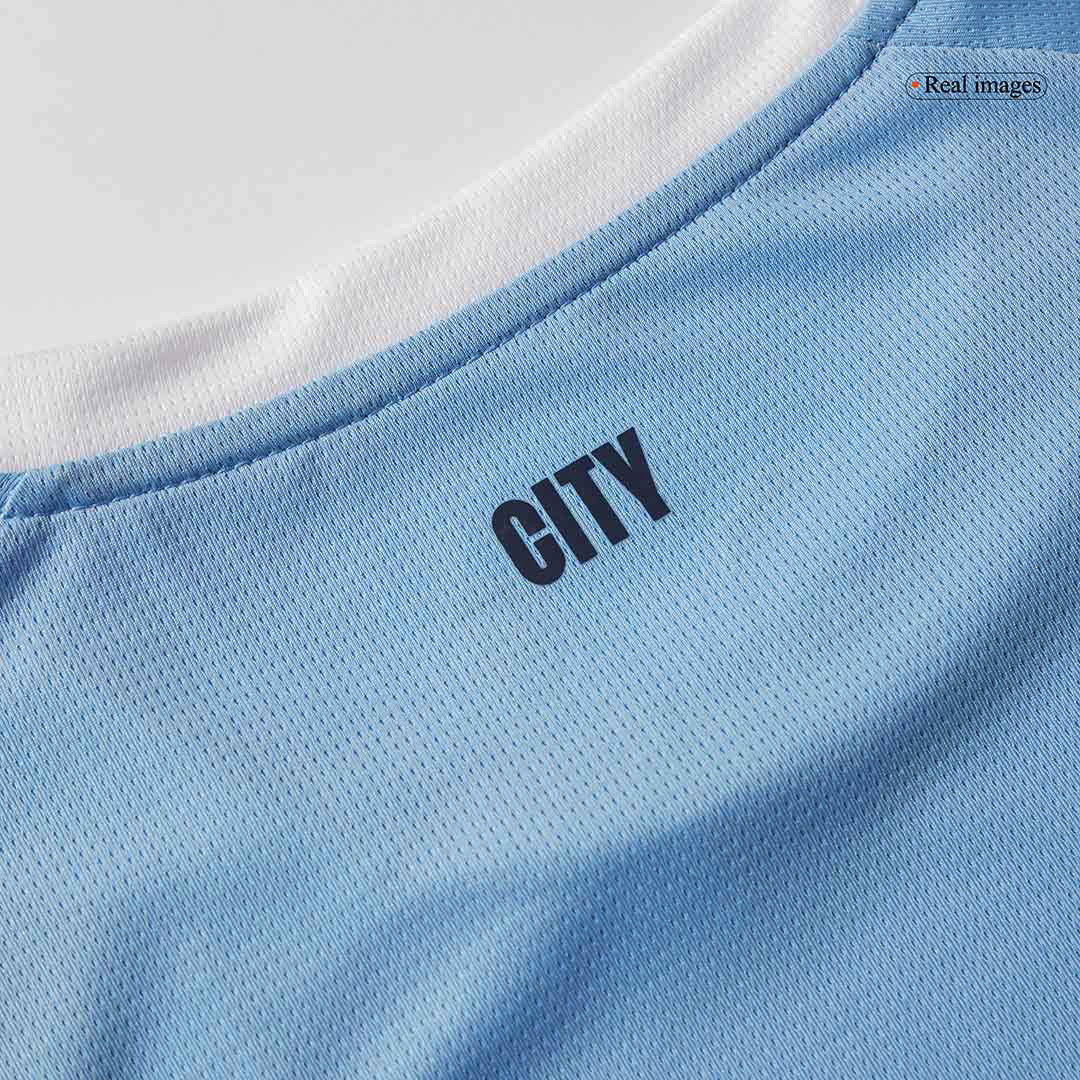 Conjunto Manchester City 2025/26 Primera Equipación Hombre Camiseta+Pantalón-Camisetas Pasion Shop