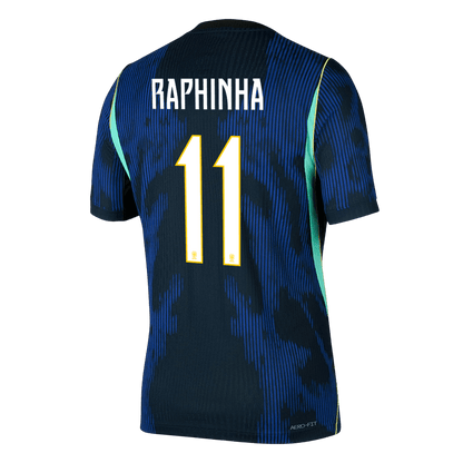 Camiseta Auténtica RAPHINHA #11 Brazil 2026 Segunda Equipación Copa del Mundo - Version Jugador