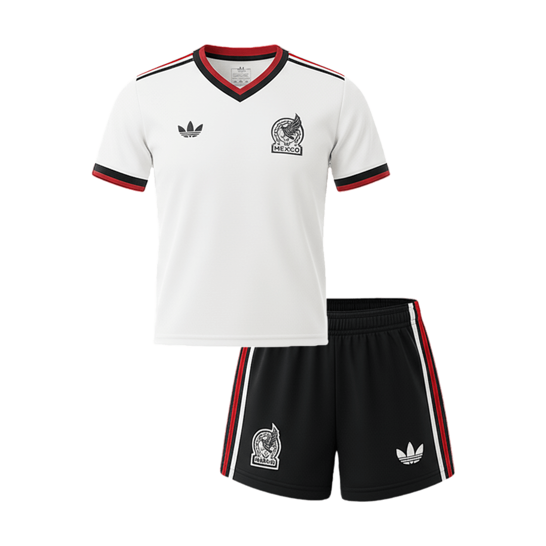 Conjunto Infantil Mexico 2026 Segunda Equipación Copa del Mundo camiseta de fútbol