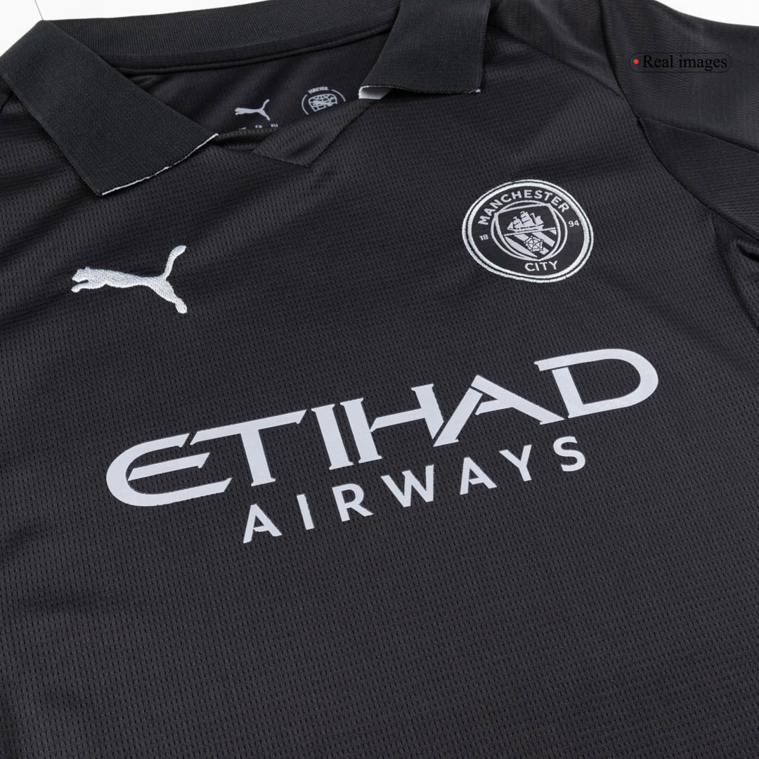 Conjunto Infantil Completo Manchester City 2025/26 Segunda Equipación