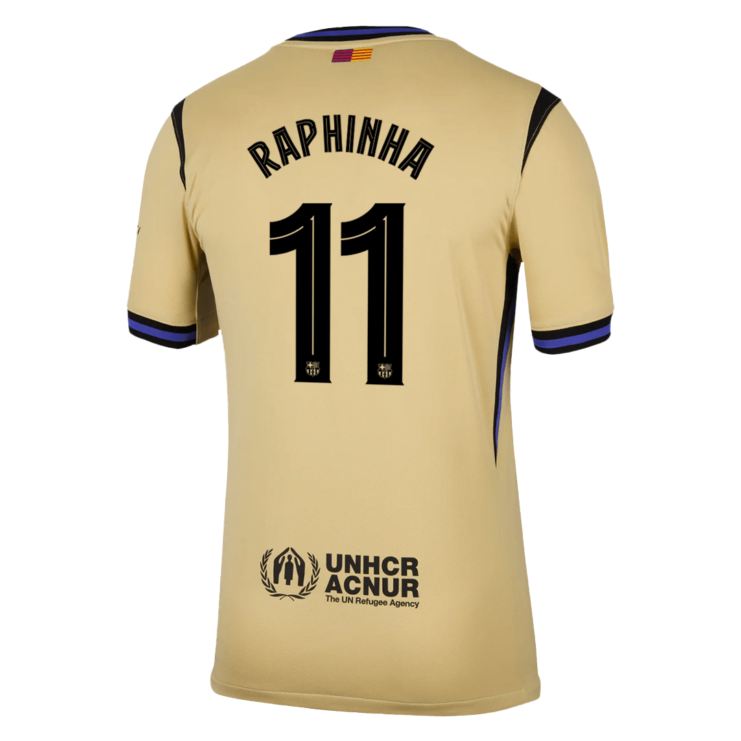 UCL Camiseta RAPHINHA #11 Barcelona 2025/26 Segunda Equipación-Versión Hincha-Camisetas Pasion Shop
