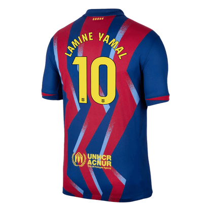 Camiseta LAMINE YAMAL #10 Barcelona 2025/26 Cuarta Equipación - Versión Hincha