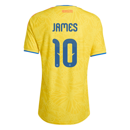 Camiseta Auténtica JAMES #10 Colombia 2026 Primera Equipación Copa del Mundo - Version Jugador