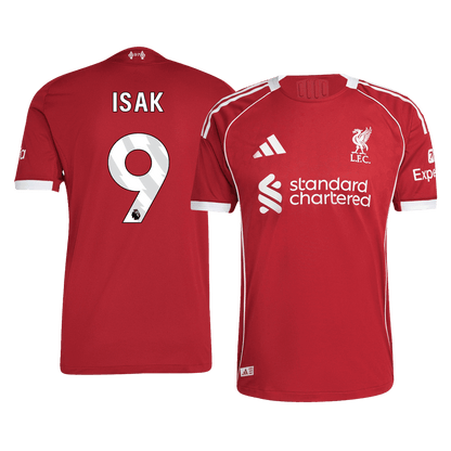 Camiseta Auténtica ISAK #9 Liverpool 2025/26 Primera Equipación-Versión Jugador