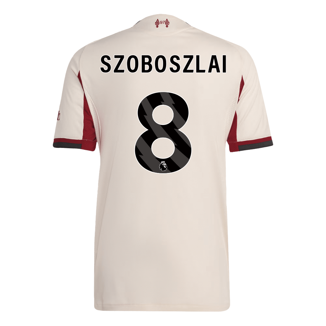 Camiseta Auténtica SZOBOSZLAI #8 Liverpool 2025/26 Segunda Equipación - Version Jugador