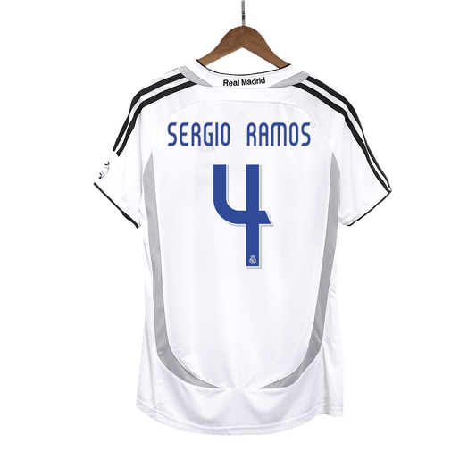 Retro 2006/07 SERGIO RAMOS #4 Real Madrid Primera Equipación camiseta de fútbol 2025/26