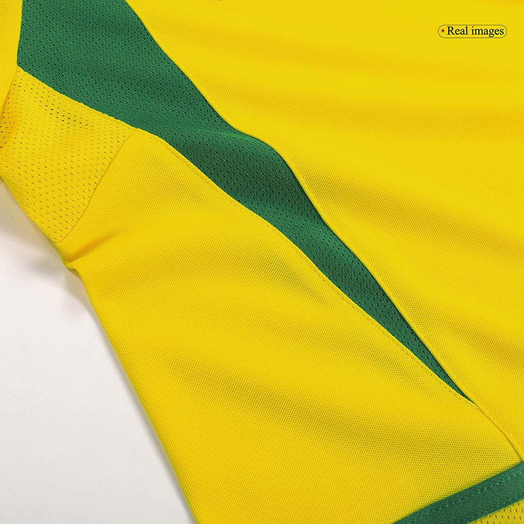 Tricouri Fotbal Vintage Brazilia Acasă 2002/03