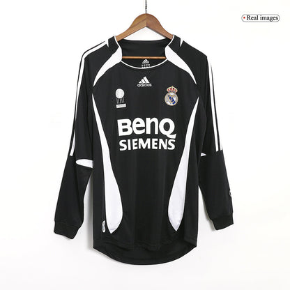 Tricouri Fotbal Vintage Real Madrid RAUL #7 Deplasare 2006/07 Mânecă Lungă